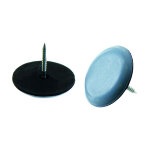 Patin glisseur pointe gris 25 4 pce vynex