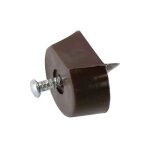 Taquet � pointe, plastique marron, 8 pi�ces