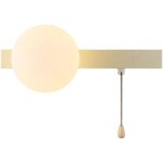 Wall mount lamp globe glass wall sconce lighting with pull chain switch wall lights long rectangle metal ...