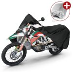 Walser - garage  motos enduro taille xl pvc - 255 x 110 x 135 cm noir