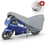 Walser - garage pour motos taille sport m pvc - 215 x 95 x 120 cm gris