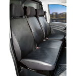 Housse de siège transporter en simili cuir pour mercedes - benz viano / vito, siège simple et double Housse de siège transporter en simili cuir pour mercedes - benz viano / vito, siège simple et double