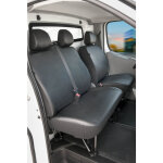 Walser - housse de sige transporter en simili cuir pour renault trafic ii, opel vivaro, nissan primastar, ...