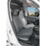 Walser - housse de si�ge transporter en tissu pour fiat doblo ii, si�ge passager simple