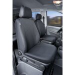 Walser - housse de siège transporter en tissu pour mercedes vito / viano, 2 sièges simples Walser - housse de siège transporter en tissu pour mercedes vito / viano, 2 sièges simples