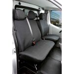 Walser - housse de si�ge transporter en tissu pour opel vivaro, renault traffic, nissan primastar, si�ge ...