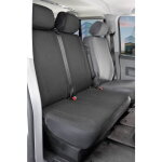Walser - housse de si�ge transporter en tissu pour vw t6, double banquette avant pliable