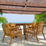 Wanda collection - voile d'ombrage en fibre de coco pour pergola � poser 3x3m