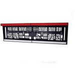 Was - support de plaque d'immatriculation 2101 (l x h x p) 584 x 163 x 32 mm c580772