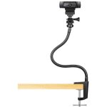 Webcam stand upgraded flexible desktop stand with jaw clamp gooseneck webcam stand