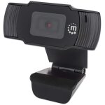 Webcam usb manhattan deux m�gapixels (prix de liquidation), full hd 1080p, usb - a, microphone int�gr�, ...
