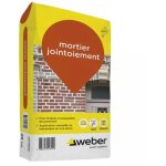 Weber saint gobain - mortier de jointoiement blanc pour maonnerie 25 kg - de plaquettes de parement ...