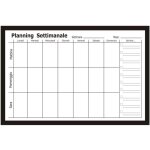 Agenda tableau magntique avec marqueur cm60x40x1, 5