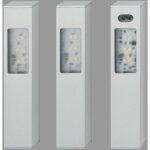 Lot de 3 lampes encastres avec dtecteur de mouvement telefunken, 16 cm, 2, 5 w, 180 lm, aluminium