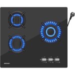 Plaque gaz 3 feux, plaque de cuisson  gaz, plaque  gaz avec 3 foyers  gaz, cuisinire encastrable ...