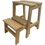 Wellhome - well home mobiliario & decoracin tabouret chelle deux marches en bois, finition sans vernis, ...