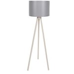 Lampadaire large abat - jour gris avec mdf, crme gris, collection tanganyika, 38x38x145, douille e 27 ...