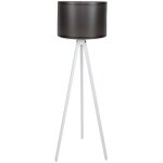 Lampadaire avec structure en mdf noir blanc Lampadaire avec structure en mdf noir blanc