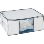Housse de protection sous vide avec bo�te de rangement soft box l wenko 75% gain de place, prot�ge contre ...