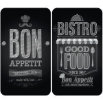 Wenko ? plaques de protection en verre tremp� 30 x 52 cm ? r�sistantes � 200�c ? antid�rapantes avec ...