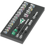 Wera - 9721 garniture en mousse 8000 b cl� � cliquet zyklop 3 / 8' set 1