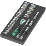 Wera - 9721 garniture en mousse 8000 b cl  cliquet zyklop 3 / 8' set 1