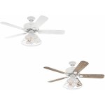 Westinghouse - ventilateur de plafond barnett blanc 122 cm avec led