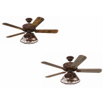 Westinghouse - ventilateur de plafond barnett marron 122 cm avec led