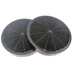 Whirlpool - lot de 2 filtres charbon type 196 (484000008674) hotte 295552 roblin, ariston hotpoint, franke, ...