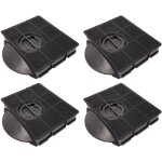 Whirlpool - lot de 4 filtres charbon rectangulaire fat303 type 303 215x205x43 mm Whirlpool - lot de 4 filtres charbon rectangulaire fat303 type 303 215x205x43 mm