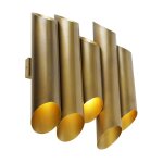 Whistle - applique murale - 10 lumire - l 50 cm - dor / laiton - rustique - clairage intrieur - salon ...