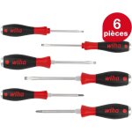 Wiha - jeu de tournevis softfinish® fente, phillips 6 pcs lame six pans avec disque de frappe (21250) ... Wiha - jeu de tournevis softfinish® fente, phillips 6 pcs lame six pans avec disque de frappe (21250) ...