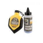 Cordeau à tracer, 30 mètres avec biberons de poudre 115 g Cordeau à tracer, 30 mètres avec biberons de poudre 115 g