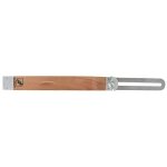 Fausse querre  coulisse en bois lame inox 400mm wilmart