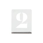 Chiffre � pocher �criture capitale 0 � 9 hauteur 100 mm en zinc wilmart