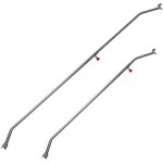 Wiltec 2x arceaux plats 108 - 150 cm pour remorques, r�glables, en aluminium, pour b�ches de remorque, ...