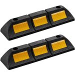 2x but�e de roue 47, 5 x 12 x 8 cm ? en caoutchouc ? 1, 8 kg / pi�ce ? avec r�flecteurs ? aide au stationnemen ...