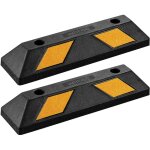 2x but�e de roue 55 x 15 x 10 cm ? en caoutchouc ? 3, 5 kg / pi�ce ? avec r�flecteurs ? aide au stationnement ...