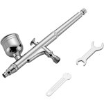 Wiltec - a�rographe type hs - 30 - 1 avec fonction double action, buse � 0, 3 mm, godet � peinture 7 ...