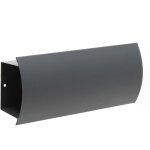 Wiltec - bo�te � journaux v2 320 x 80 x 140 mm, porte courrier anthracite, rouleau journal, compartiment ...