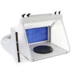 Wiltec - cabine d'aspiration pour aérographie airbrush 12 v ? avec paint station, tuyau échappement, ... Wiltec - cabine d'aspiration pour aérographie airbrush 12 v ? avec paint station, tuyau échappement, ...