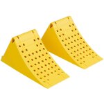 Xpotool lot de 2 cales de roue ? 470 x 200 x 230 mm ? en hdpe robuste ? capacité max. 6, 5 t ? sabot ... Xpotool lot de 2 cales de roue ? 470 x 200 x 230 mm ? en hdpe robuste ? capacité max. 6, 5 t ? sabot ...