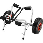 Wiltec chariot de transport pliable pour kayak cano� - charge max. 68 kg - avec sangle de s�curit� - ...