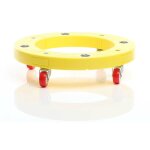 Wiltec chariot de transport  roulettes plateau roulant rond pour meubles max. 136 kg  400 mm