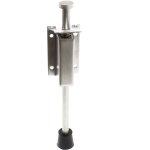 Wiltec - guide de porte � p�dale 93 - 118mm en acier inoxydable butoir de porte amortisseur de sol bloque ...