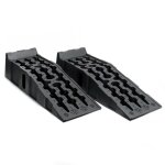 Wiltec - lot de 2 rampes voiture d'accs ? 900 x 330 x 220 mm ? charge 6 t ? en plastique ? hdpe ? surface ...