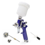 Wiltec - pistolet  peinture professionnel h2000p ? hvlp ? avec buse de 0, 5 / 0, 8 mm et godet de 125 ...