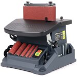 Wiltec - ponceuse oscillante 2 en 1 bande et cylindre 500w inclinable 45 course 16mm 5x manchons 2000 ...