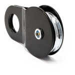 Poulie de mouflage ouvrante / deviation - 125 x 45 x 235 mm - charge max. 8 t - guide de cble porte ...