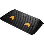 Wiltec rampe d?acc�s ? 902 x 457 x 76 mm ? capacit� max. 50 t ? en caoutchouc ? handicap�s, fauteuil ...